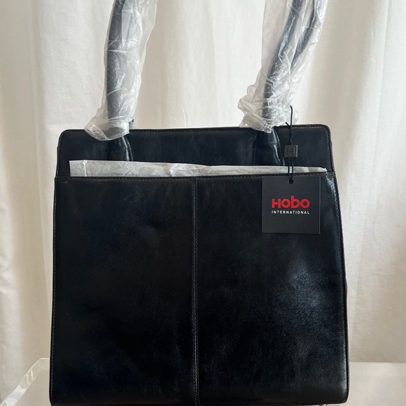 Hobo International women's black leather handbag : style Beatrice - Picture 1 of 7